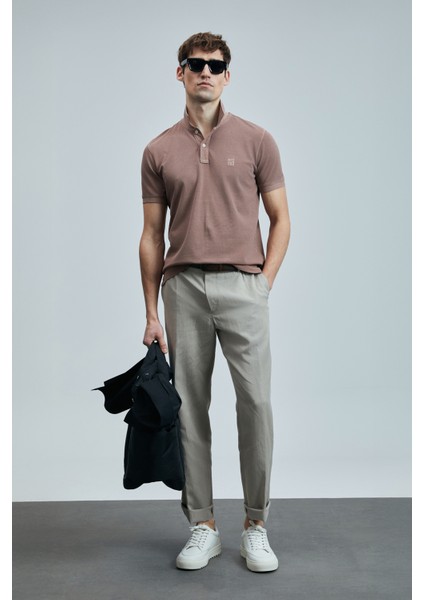 Vernon Smart Erkek Polo Tişört Gri