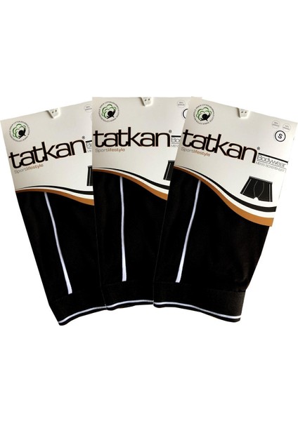 Tatkan - 3'lü - Pamuklu , Sportif Biyeli Erkek Boxershort fiyatları