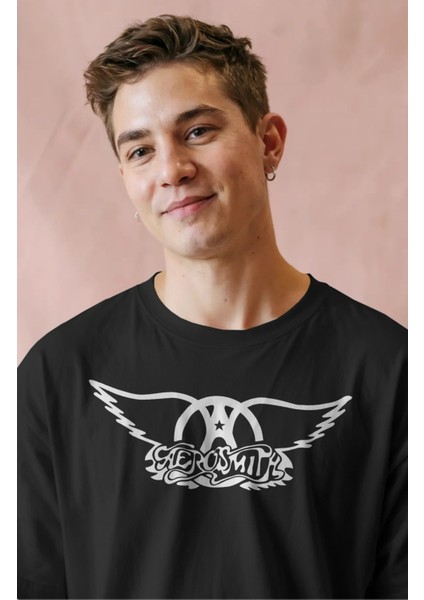 Unisex Aerosmith Farewell Tour Sırt Baskılı Tişört, Oversize Rock Band Temalı T-Shirt fiyatları