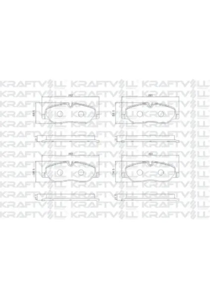 Fren Balatası On Dıscovery 3 L319 0409 Dıscovery 4 L319 0918 Range Rover 3 L322 0212 Premıum