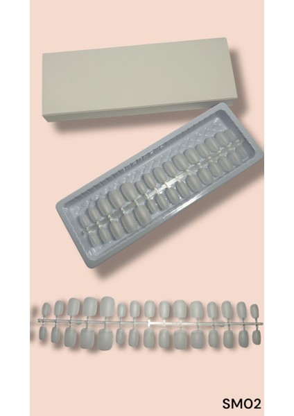 Soft Gel Tips - Mat Kare (Kısa)