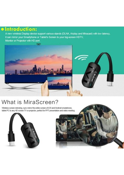 G4 Aktarıcı Pc Wifi Ekran Alıcısı Miracast Airplay Ekran HDMI Uyumlu Android Ios Mirascreen indirimleri