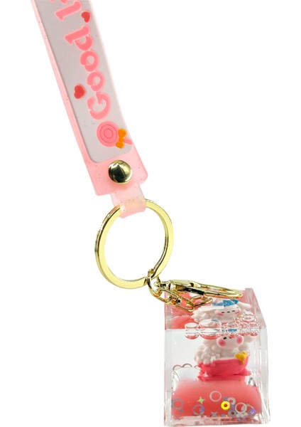 Içi Sulu Anahtarlık. Çanta Süsü. Anahtarlık