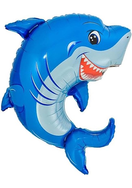 Köpek Balığı Folyo Balon Doğum Günü Parti Balonu Mavi 79 cm fiyatları