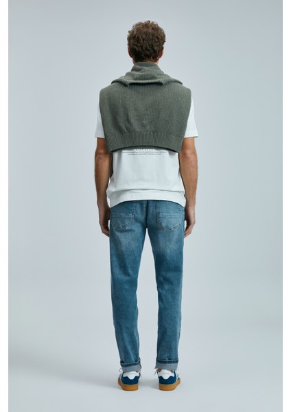 Nessıo Smart Jean Erkek Pantolon Slim Fit Mavi