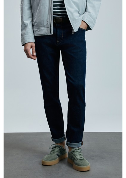 Frencesco Smart Jean Erkek Pantolon Slim Fit Mavi