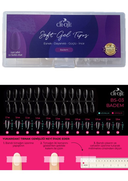 Soft Gel Tips - Badem