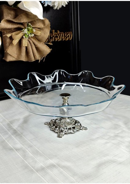 Seçkinev 3 Parça Gümüş Ayaklı Pratik Silver Tokyo Sunum Tabağı Set fırsatları