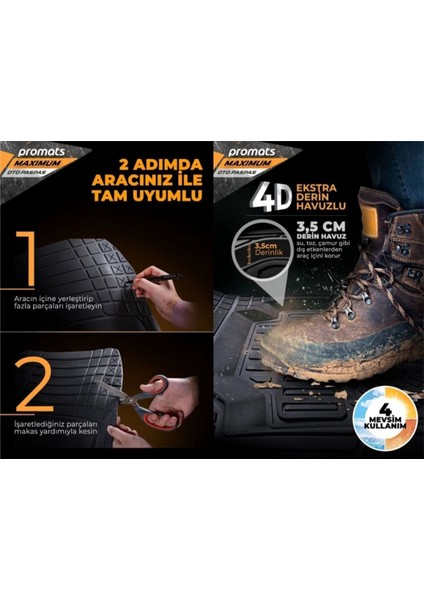 Lancia Phedra 4d Havuzlu Paspas Kutulu indirimleri