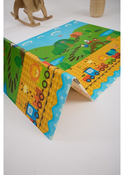Katlanabilir Çift Taraflı Oyun Matı-Oyun Halısı 200X130X1CM (Taşıma Çantalı) modelleri