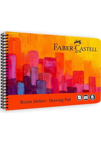 35X50 cm Art Karton Kapak Resim Defteri, 30 Yaprak, 120 gr Kaliteli Kağıt