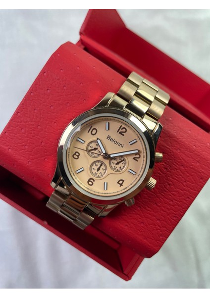 Full Rose Gold Renkli Rakamlı Çizgili Unisex Kol Saati fiyatları