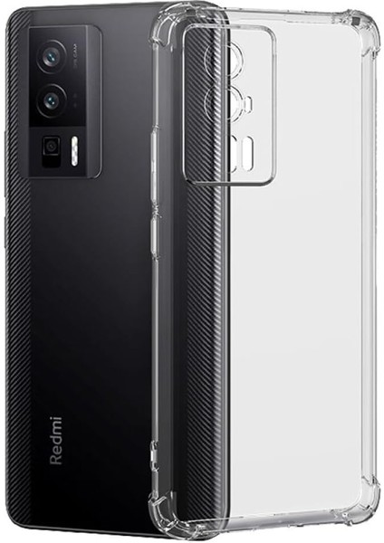 Xiaomi Poco F5 Pro Uyumlu Darbe Önleyici Sararmaya Dayanıklı Airbag Korumalı Ultra Slim Tpu Şeffaf Silikon Kılıf