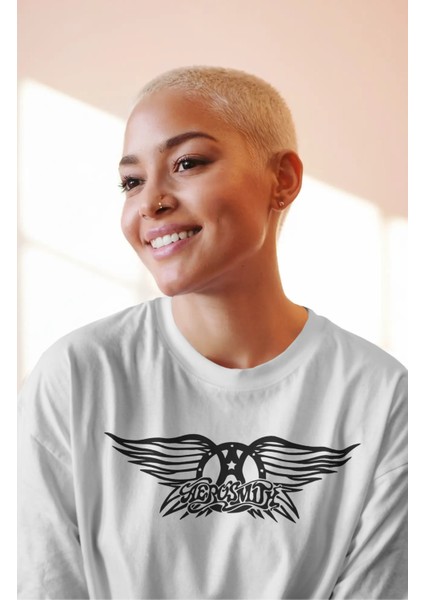 Unisex Aerosmith Dont Miss A Thing Sırt Baskılı Tişört, Oversize Rock Grubu Temalı T-Shirt fiyatları