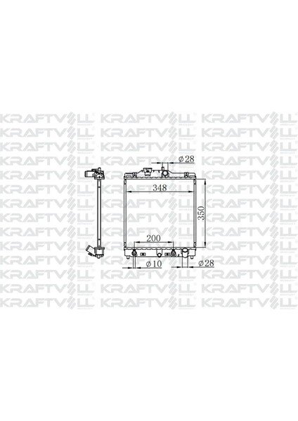 MOTOR SU RADYATORU HONDA C4IC 1992-2000 (350*359*23) MANUEL VITES
