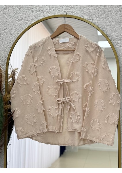 Miryla Püskül Detaylı Bağlamalı KIMONO-MF211 Taş modelleri