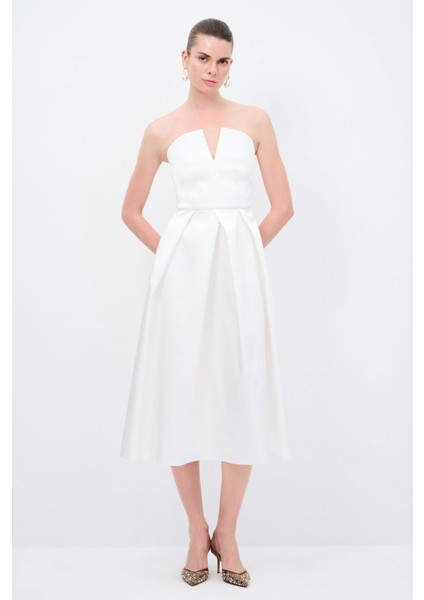 Straplez Elbise Kemik 12433502002 fırsatları