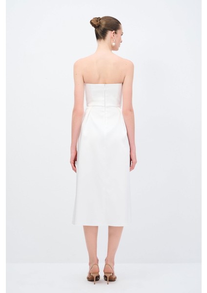 Straplez Elbise Kemik 12433502002 indirimleri