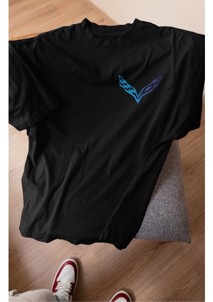 Unisex Corvete Yazılı T-Shirt, Oversize Yarış Araba Baskılı Tişört fiyatları