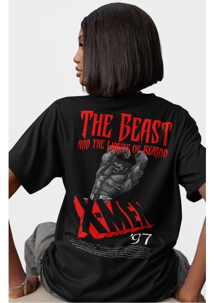 Unisex X-Men 97 Sırt Baskılı Tişört, Oversize Mar Vel Comics Temalı T-Shirt modelleri