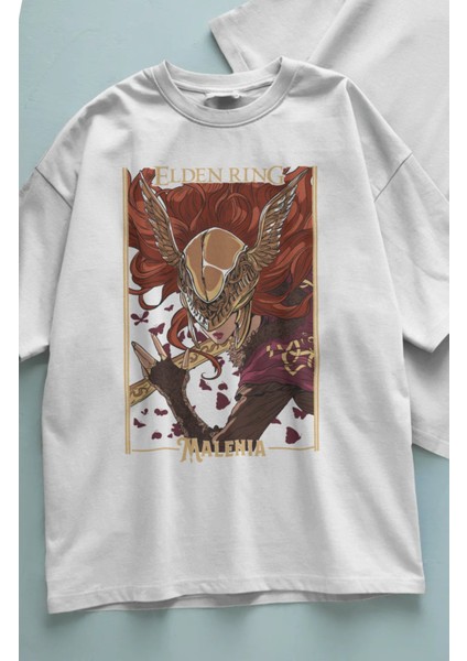 Unisex Elden Ring Yazılı T-Shirt, Oversize Video Oyunu Temalı Tişört fiyatları