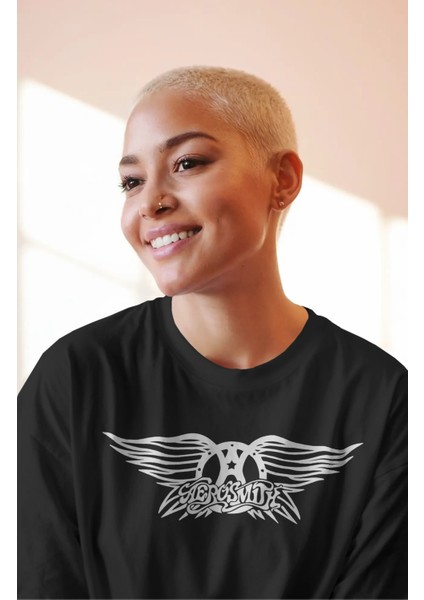 Unisex Aerosmith Dont Miss A Thing Sırt Baskılı Tişört, Oversize Rock Grubu Temalı T-Shirt fiyatları