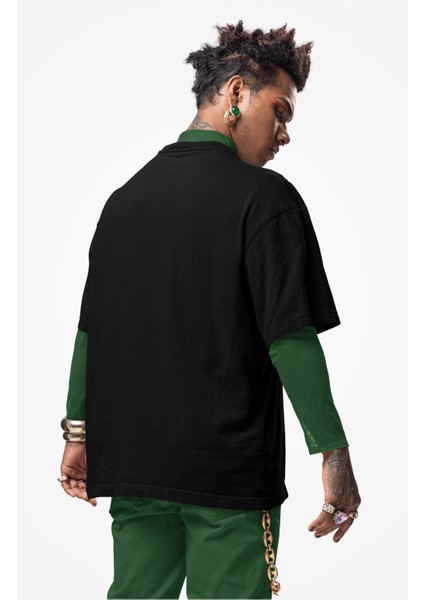 Unisex Cartoon Style Billie Eilish Baskılı Tişört, Oversize Müzik Temalı T-Shirt fiyatları