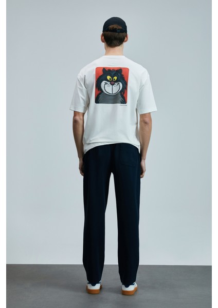 Nımbus Modern Grafik T- Shirt Siyah