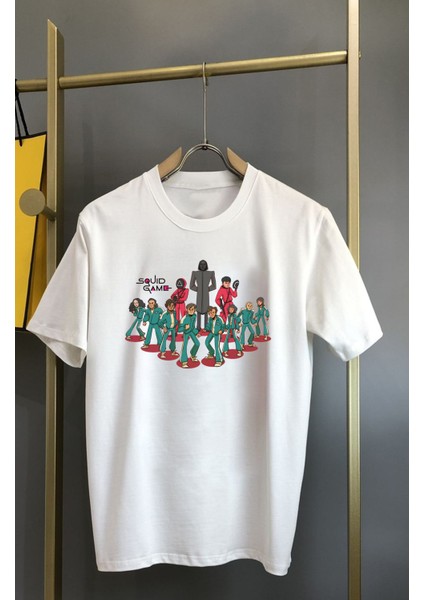 Squıd Game 456 Popüler Karakterler Baskılı Unisex T-Shirt/tişört - Tüm Yaş Grupları