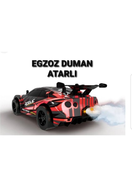 Egzozu Buhar Atan Kumandalı Rc Yarış Arabası Şarjlı Full Fonksiyon 2.4ghz modelleri