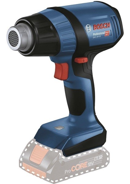 Bosch Ghg 18V-50 Promix 18 Volt Akülü Sıcak Hava Tabancası (Akü ve Şarj Aleti Hariç)