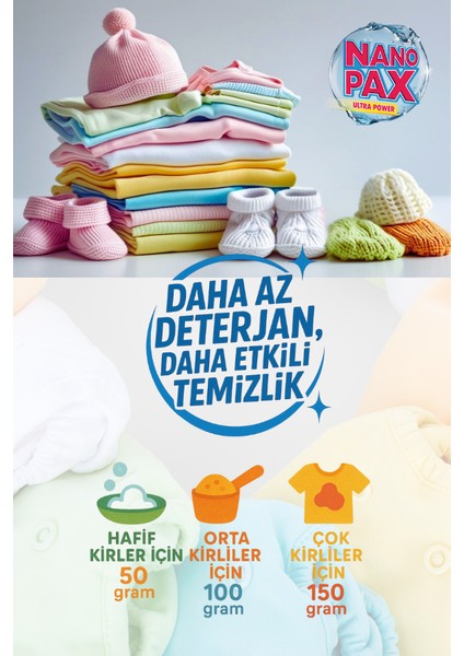 Bebek Çamaşır Makinesi Toz Deterjanı 1 kg