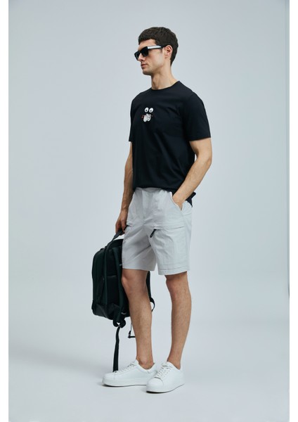 Zany Modern Grafik T- Shirt Siyah fırsatları