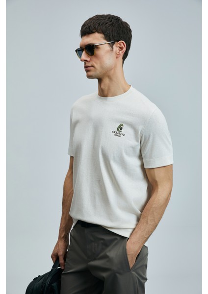 Olıvıa Modern Grafik T- Shirt Lacivert indirimleri