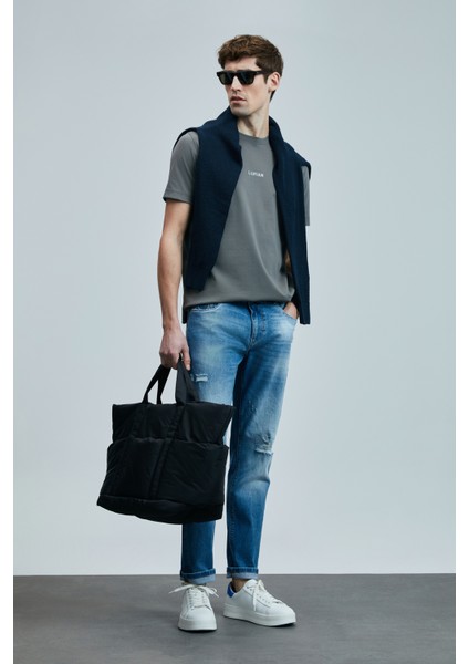 Franz Smart Jean Erkek Pantolon Slim Fit Mavi