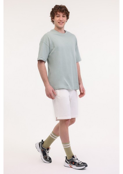 MB ROS 11HS113 5FX PASTEL HAKI Erkek Kısa Kol T-Shirt modelleri