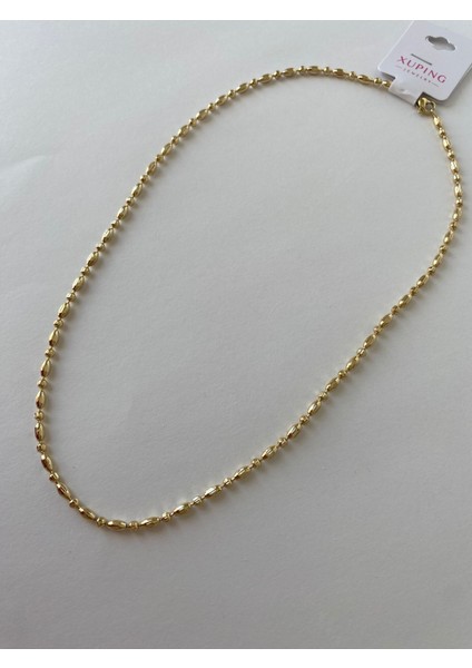Xuping Arpa Zincir Gold Kolye 50 cm indirimleri