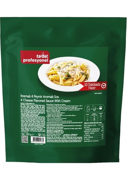 Profesyonel Kremalı 4 Peynirli Sos 1 kg