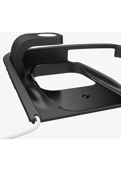 Tesla Model Y (2024-2023) & Model 3 (2023) Orta Konsol Kablosuz Şarj Bölmesi Düzenleyici 3 in 1 Hub (USB-C Şarj Kablosu Dahil, Watch Şarjı Dahil Değil) Black TO272 - ACP09019