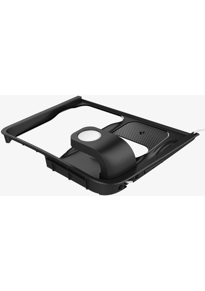 Tesla Model Y (2024-2023) & Model 3 (2023) Orta Konsol Kablosuz Şarj Bölmesi Düzenleyici 3 in 1 Hub (USB-C Şarj Kablosu Dahil, Watch Şarjı Dahil Değil) Black TO272 - ACP09019 indirimleri