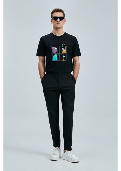 Funky Modern Grafik T- Shirt Siyah fiyatları