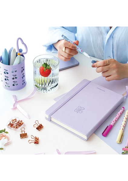 A5 Bullet Journal Noktalı Defter 140 Gr. 80 Yaprak Lavender Mist