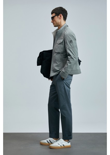 Plus Smart Erkek Chino Pantolon Slim Fit Taş