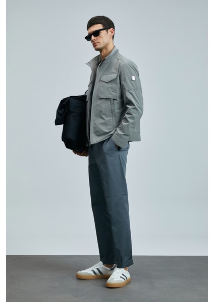 Plus Smart Erkek Chino Pantolon Slim Fit Taş