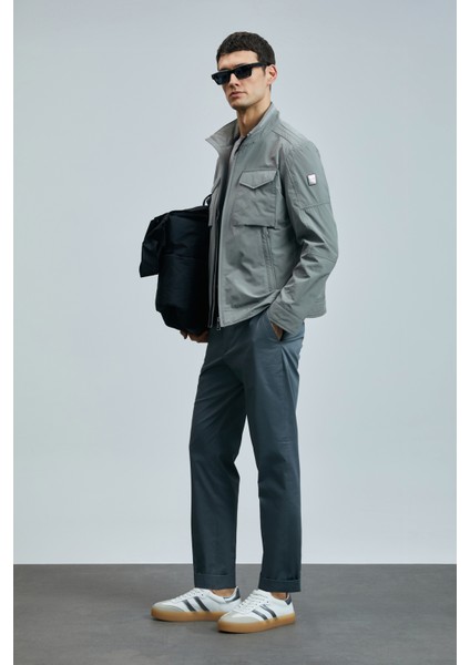 Plus Smart Erkek Chino Pantolon Slim Fit Taş
