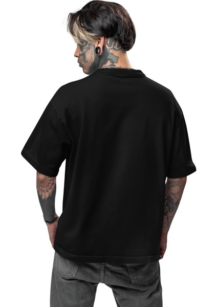 Unisex Black Sabbath Skull Baskılı Tişört, Oversize Rock Grubu Temalı T-Shirt fiyatları