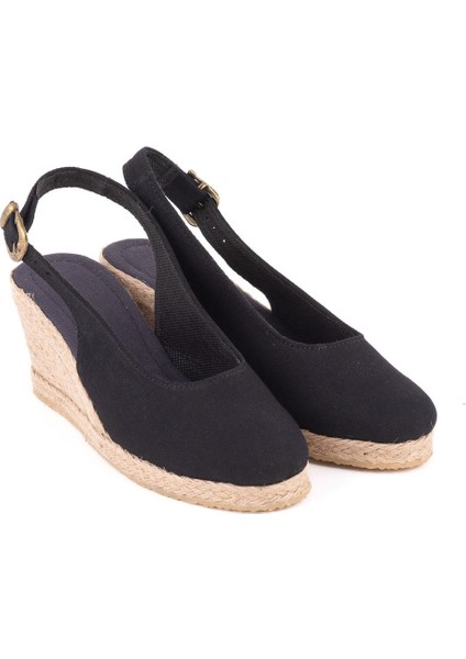 Gerçek Elişi Arkadan Bantlı Topuğu Açık Burnu Kapalı Keten Kadın Espadril Dolgu Topuk Handmade fiyatları