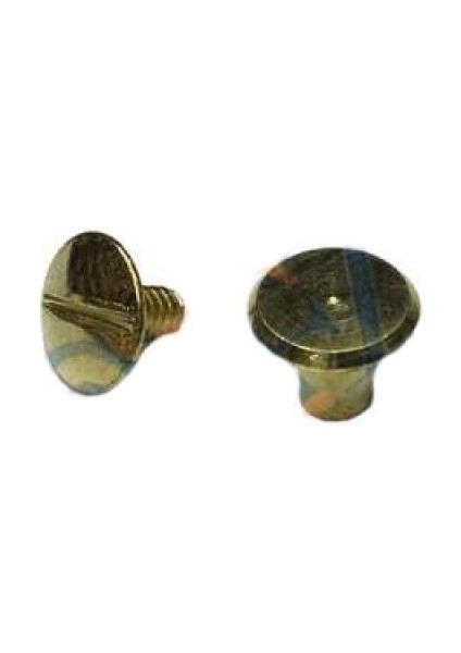 Cilt Menü, Katalog, Kartela Vidası, 6 mm - Sarı, 100 Adet