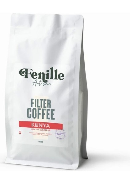 Yöresel Filtre Kahve Kenya - Mount Elgon Aa 250 gr
