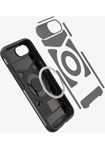 iPhone 16e Kılıf Slim Armor MagFit MagSafe özellikli Gunmetal - ACS09130 modelleri